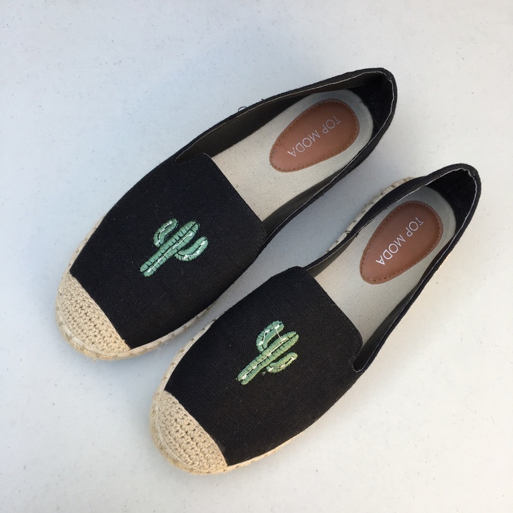 Top Moda Cactus Slip On Espadrille Size 8.5